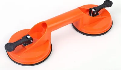 Produktbild von Saugheber mit 2 Saugnäpfen Glasheber Glassauger Vakuumheber Saugnapfhalter