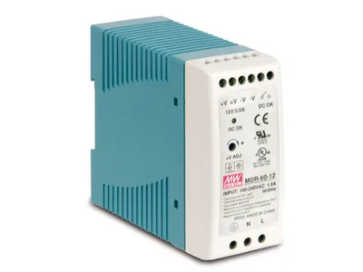 Produktbild von MEAN WELL Hutschienen-Schaltnetzteil MDR-60-12, 12 V-/5 A