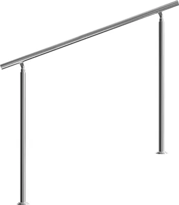 Produktbild von MONZANA® Treppengeländer Edelstahl Pflegeleicht 150cm ohne Querstreben Innen und Außen Handlauf Geländer Brüstung Balkon