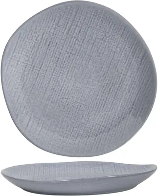 Image de Assiettes plates Cookinglife Linen Gris ø 27 cm – 6 pièces