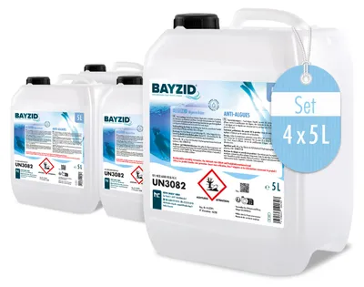 Produktbild von 4x5 L BAYZID® Algizid Poolpflegemittel gegen Algen für einen sauberen Pool