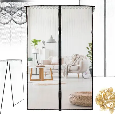 Immagine prodotto di Zanzariera magnetica per porte 110x220cm NERO