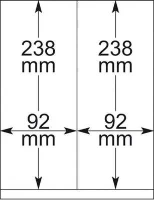 Produktbild von Lindner 802119P T-Blanko-Blätter - 10er-Packung