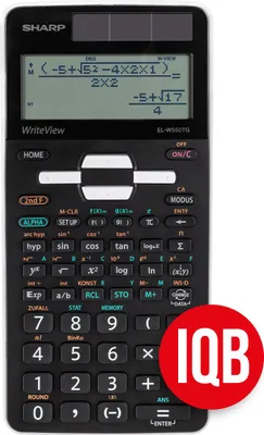 Produktbild von Sharp EL-W550 TG WH Schulrechner, konform der IQB-Standard Richtlinien von KMK und IQB für das Abitur ab 2030