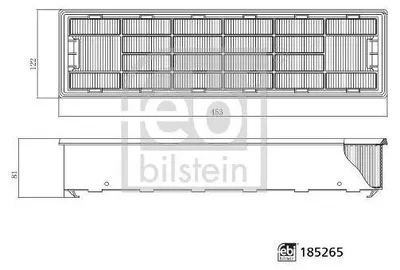 Produktbild von FEBI BILSTEIN 185265 Innenraumfilter Pollenfilter