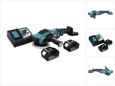 Produktbild von Makita DPO 600 RT Akku Exzenterpolierer 18 V 150 mm XPT Brushless + 2x Akku 5,0 Ah + Ladegerät