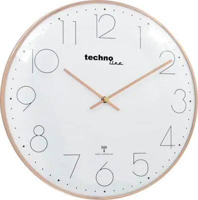 Obrázek produktu pro Technoline WT 8240, Zeď, Rádiem řízené hodiny, Kulatý, Růžové zlato, 25 mm, 40 cm