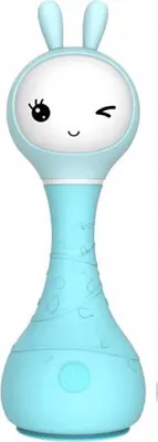 Image de ALILO Smart Bunny Hochet pour bébé, nombreuses fonctions, bleu