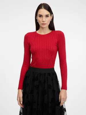 Produktbild von Orsay Rotes Langarm-T-Shirt für Damen 1001239320000__L