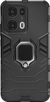 Produktbild von Avizar, Hülle für Oppo Reno 13 Pro mit Ringhalter stoßfest, Schwarz