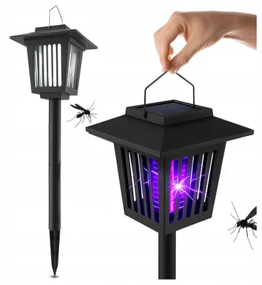 Produktbild von Smartled Solar-Insektenvernichter-Lampe mit Erdspieß und Dämmerungssensor