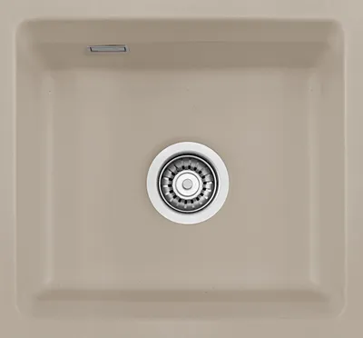 Produktbild von Unterbauspüle KeraDomo KARA 42 U/g in FANGO mit Handbetätigung / ab Schrankbreite 50 cm / Einbauspüle