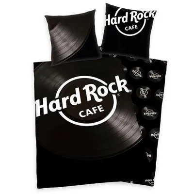 Produktbild von Hard Rock Cafe Bettwäsche Schallplatte 135 x 200cm 100% Baumwolle