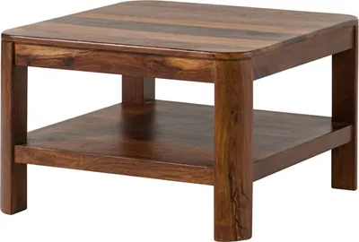 Image de MASSIVMOEBEL24 | Table basse 70x70 Palissandre ciré Noisette TORONTO #206