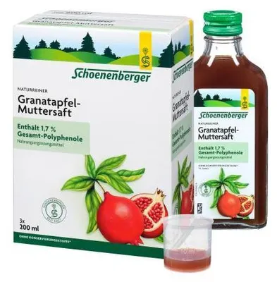 Produktbild von Schoenenberger Naturreiner Granatapfel-Muttersaft 3X200 ml