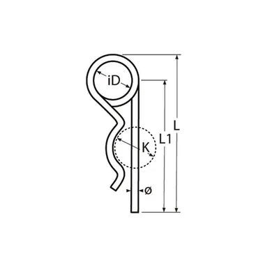 Produktbild von Federstecker nach DIN 11024 2,25mm, Edelstahl, A4