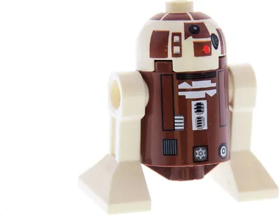 Produktbild von 1x Lego Minifigur Star Wars Clone Wars Droide R7-D4 braun weiß 8093 sw0119