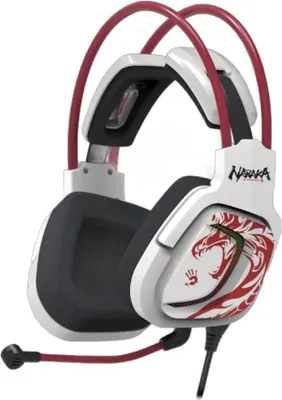 Zdjęcie produktu dla Suchawki gamingowe A4TECH Bloody G575 Naraka, USB, 7.1, RGB, Mikrofon, Biae