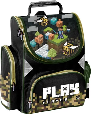 Produktbild von Minecraft 6er Set Schulranzen Ranzen Tornister Schulrucksack Federmappe Turnbeutel Turnsack Brotdose Trinkflasche Regenschutz Game Motiv ab 1 Klasse