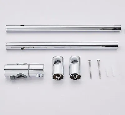 Produktbild von Famanu Duschstange 68 cm mit verstellbarer Halterung - Silber