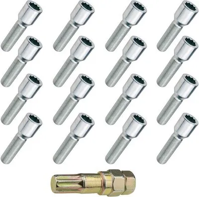 Produktbild von 16x Radschraube M14x1.25, TORX, 40mm, Sternschraube, Kegel, 10R