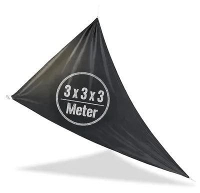 Produktbild von Dreieckiges Schattentuch, 3 x 3 Meter, mit UV-Schutz