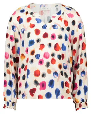 Produktbild von Cartoon (230) Bluse Kurz 1/1 Arm Nature/Red Nature/Red 34