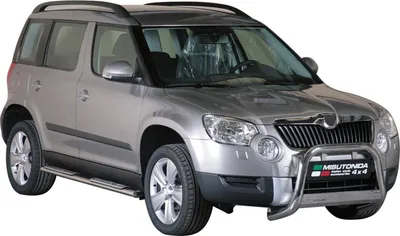 Obrázok produktu pre Nerezové bočné prahy pre Škoda Yeti 2009-2013 strieborné