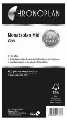 Produktbild von Chronoplan Monatsplan Midi 50516