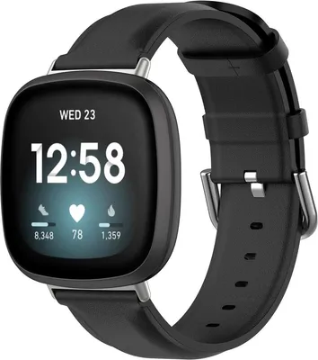 Image de Go Go Gadget - Bracelet pour montre - Compatible avec Fitbit Versa 2 Lite - Silicone - Noir