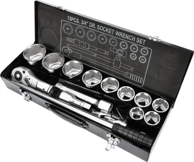 Produktbild von YATO Gola Satz 3/4" 15 Stück 30-60mm YT-1334