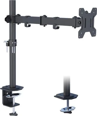 Immagine prodotto di Supporto metallico per monitor, supporto per doppio monitor, regolabile in altezza