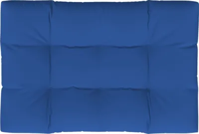 Image de vidaXL Coussin pour palette bleu royal 120x80x12 cm Tissu