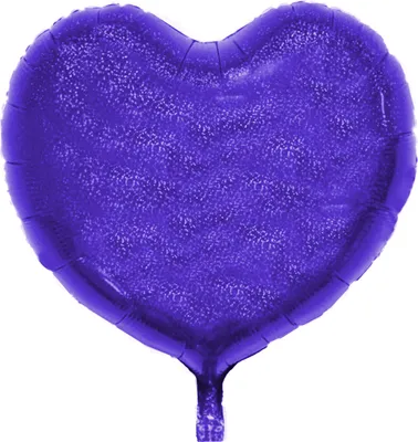 Image de Ballon en plastique Coeur, bleu (scintillant), environ 45 cm