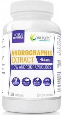 Produktbild von WISH Andrographis-Extrakt 400 mg Immunität 60 Kapseln