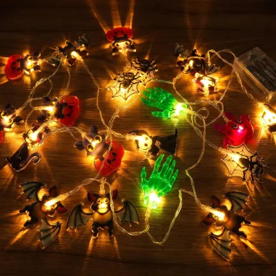 Halloween-Lichterkette, 3 m, 20 LEDs, batteriebetrieben
