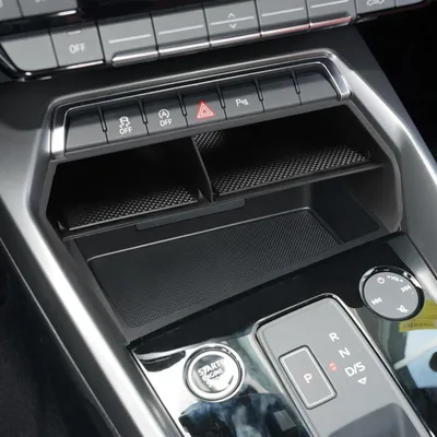 Image de Boîte de rangement pour console centrale, compatible avec Audi A3 8Y, modèles de 2020 à 2024, en plastique ABS