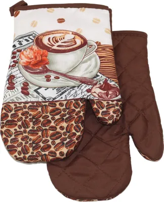 Produktbild von Küchenhandschuhe mit Magnet Cappuccino II 0316FS03 2 St. Set Küchenhandschuhe 18x27 cm