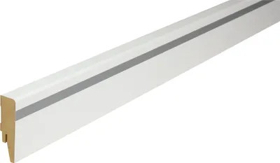 Produktbild von Kosche | Sockelleiste | MDF | 16 x 58 x 2500 mm | Weiß | Fußleiste | Hochwertig | Robust
