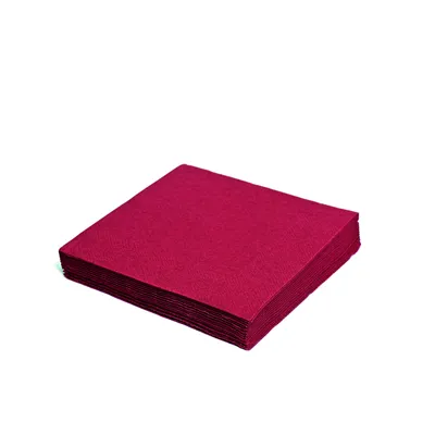 Produktbild von Servietten 1-lagig, 33 x 33 cm bordeaux [100 Stück]