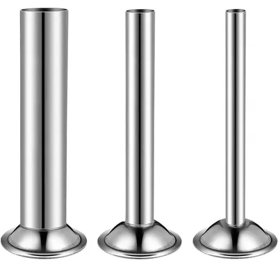 Produktbild von Wurstfüller Wursttrichter Füllaufsatz - Edelstahl - 3 Größen - 12 mm, 19 mm und 32 mm - Für Fleischwolf Nr. 5