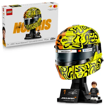 Produktbild von LEGO Editions McLaren Mastercard F1 Team Lando Norris’ Helm - F1 Fanartikel - Modellbau mit Minifigur zum Sammeln - Geschenk für Jungen ab 14 Jahren & erwachsene Motorsportfans - 43023