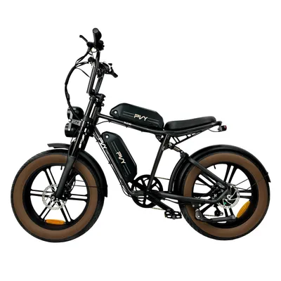 Imagen del producto de Bicicleta Eléctrica PVY X20 IT - Motor 250W Batería 48V15AH*2 Ruedas de 20 Pulgadas Freno de Disco Hidráulico - Negro