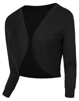 Imagen del producto de Cárdigan corto de punto con cuello en V para mujer