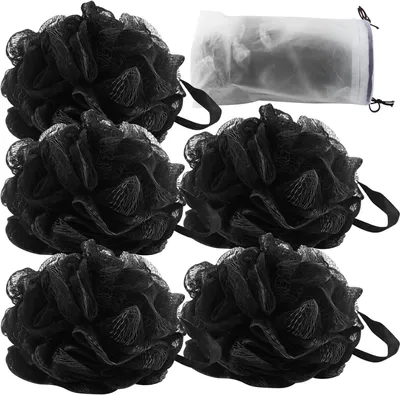 Produktbild von Set mit 5 Luffa-Bade- und Duschschwämmen, Peelingschwamm