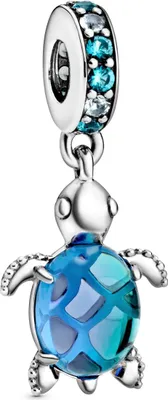 Productafbeelding van Murano-glas bedel in de vorm van een zeeschildpad