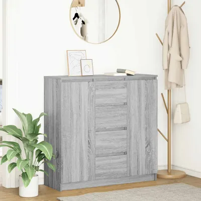 Obrázek produktu pro vidaXL Příborník se zásuvkami Grey Sonoma 100,5x35x98,5 cm