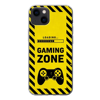 Produktbild von MuchoWow® Handyhülle Schutzhülle Hülle für iPhone 13 mini Spiele - Zitate - Controller - Spielzone - Spiel Silikon Softcase Handy Hülle - Softcase