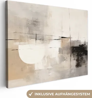 Zdjęcie produktu dla MuchoWow® - Obraz na płótnie - Abstrakcja - Sztuka - Szary, obraz na ścianę, dekoracja ścienna, obrazy do salonu, 120x90cm