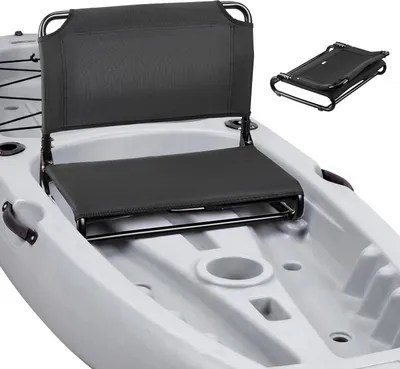 Immagine prodotto di VEVOR 1 x Sedile per kayak, spessore 2 cm, sedile di ricambio in metallo (versione migliorata e pieghevole) per Tamarack, Tahoma, Tioga, Spitfire, Kenai, Daylite; adatto a kayak sit-on-top, da pesca, gonfiabili e barche a remi